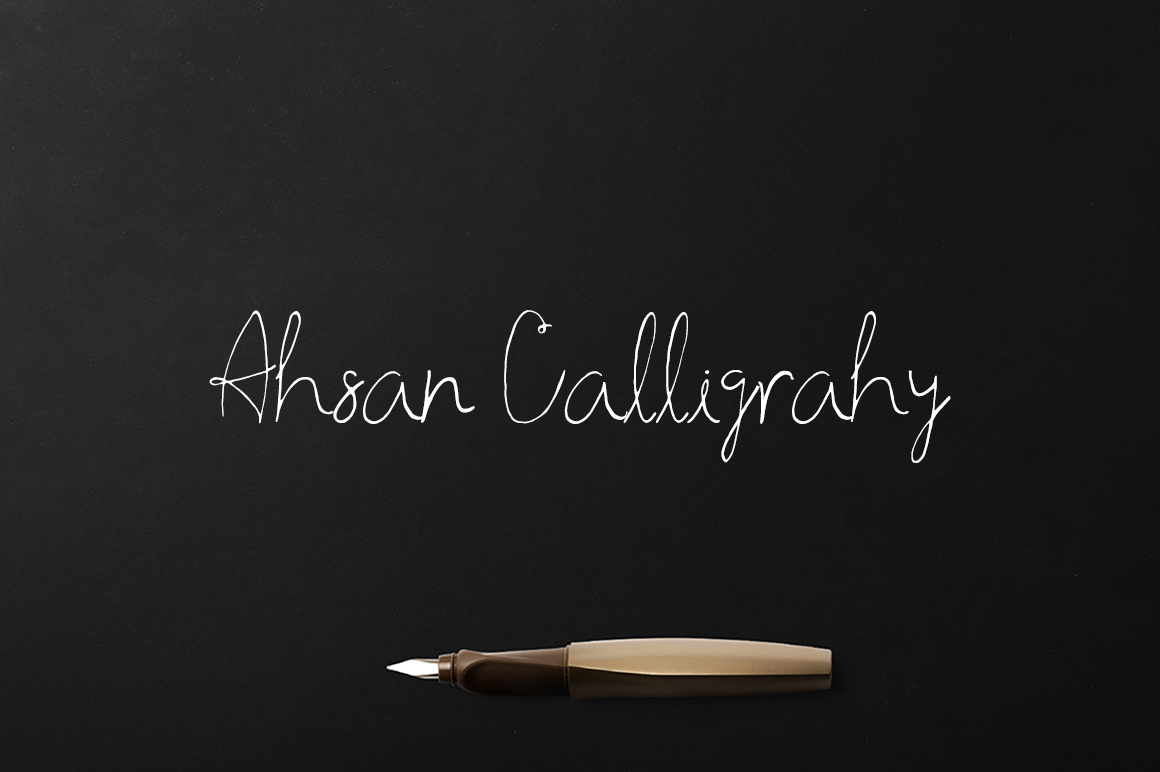 Ahsan Calligraphy Font for Scroll-Stopping Design