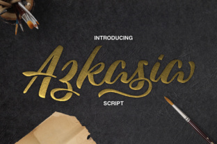 Azkasia Font: A Painterly Typeface for Makers