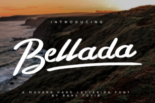 Bellada Extras: A Bold Script Font for Web Design