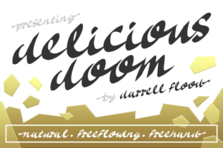 Delicious Doom: A Playful Script Font for Web Design