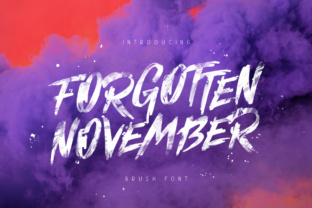 Forgotten November Font for Brand Identity