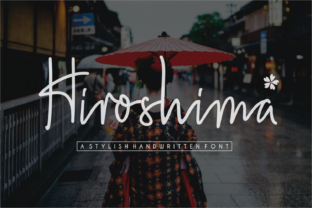 Hiroshima Font: Elevate Web Design with Handwritten Style