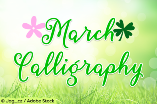 March Calligraphy: A Fresh Typeface for Spring Brands