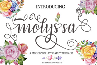 Molyssa: A Modern Script Font for Branding