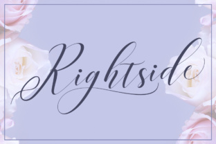 Right Side Typeface for Elegant Branding