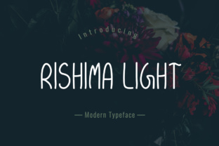 Rishima Light: A Subtle Script Font for Editorial Design