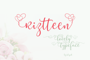 Riztteen: A Delicate Script Typeface for Elegant Editorial Design