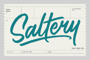 Saltery Font Review for Modern Campaign Design