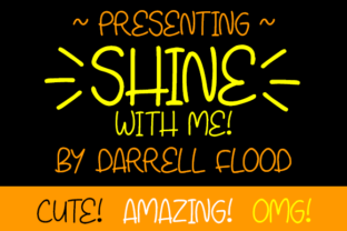 Shine with Me: A Radiant Script Font for Makers