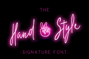 The Hand Style Font: A Sleek Script for Modern Brands